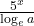\frac{5^x}{\log_e a}