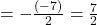 = -\frac{(-7)}{2} = \frac{7}{2}
