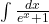 \int \frac{dx}{e^x+1}