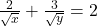 \frac{2}{\sqrt{x}} + \frac{3}{\sqrt{y}} = 2