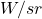 W/sr