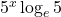 5^x \log_e 5