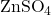 \text{ZnSO}_4