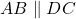 AB \parallel DC