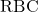 \text{RBC}