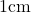 1 \text{cm}