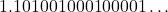 1.101001000100001\dots