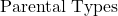 \text{Parental Types}