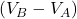 (V_B - V_A)