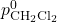 p^0_{\text{CH}_2\text{Cl}_2}