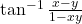 \tan^{-1} \frac{x-y}{1-xy}