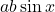 ab\sin x