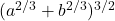 (a^{2/3} + b^{2/3})^{3/2}