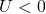 U<0