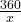\frac{360}{x}