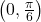 \left(0, \frac{\pi}{6}\right)