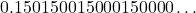 0.150150015000150000 \dots