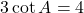 3\cot A = 4