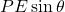 PE\sin\theta