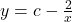 y = c - \frac{2}{x}
