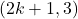 (2k+1, 3)