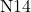 \text{N}14