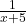 \frac{1}{x+5}
