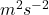 m^2s^{-2}