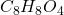 C_{8}H_{8}O_{4}