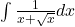 \int \frac{1}{x+\sqrt{x}}dx