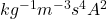 kg^{-1}m^{-3}s^{4}A^{2}