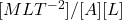 [MLT^{-2}]/[A][L]