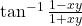 \tan^{-1}\frac{1-xy}{1+xy}