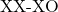 \text{XX-XO}