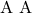 \text{A~A}