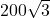 200\sqrt{3}