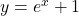 y = e^x + 1