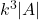 k^3|A|