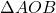 \Delta AOB
