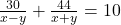 \frac{30}{x - y} + \frac{44}{x + y} = 10