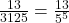 \frac{13}{3125} = \frac{13}{5^5}