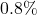 0.8\%