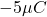 -5\mu C