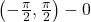 \left(-\frac{\pi}{2}, \frac{\pi}{2}\right) - {0}