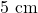 Rendered by QuickLaTeX.com 5 \text{ cm}