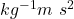 kg^{-1}m~s^{2}