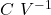 C~V^{-1}