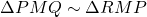 \Delta PMQ \sim \Delta RMP