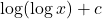 \log(\log x) + c