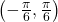 \left(-\frac{\pi}{6}, \frac{\pi}{6}\right)